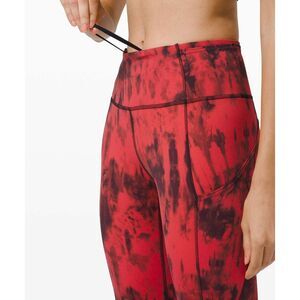 Lululemon Women’s Align Buttery Soft Yoga Legging | Red Black Multi | Size 6 EUC